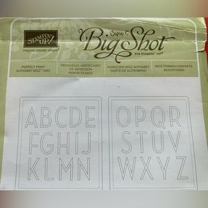 Stampin up perfect print bigz dies